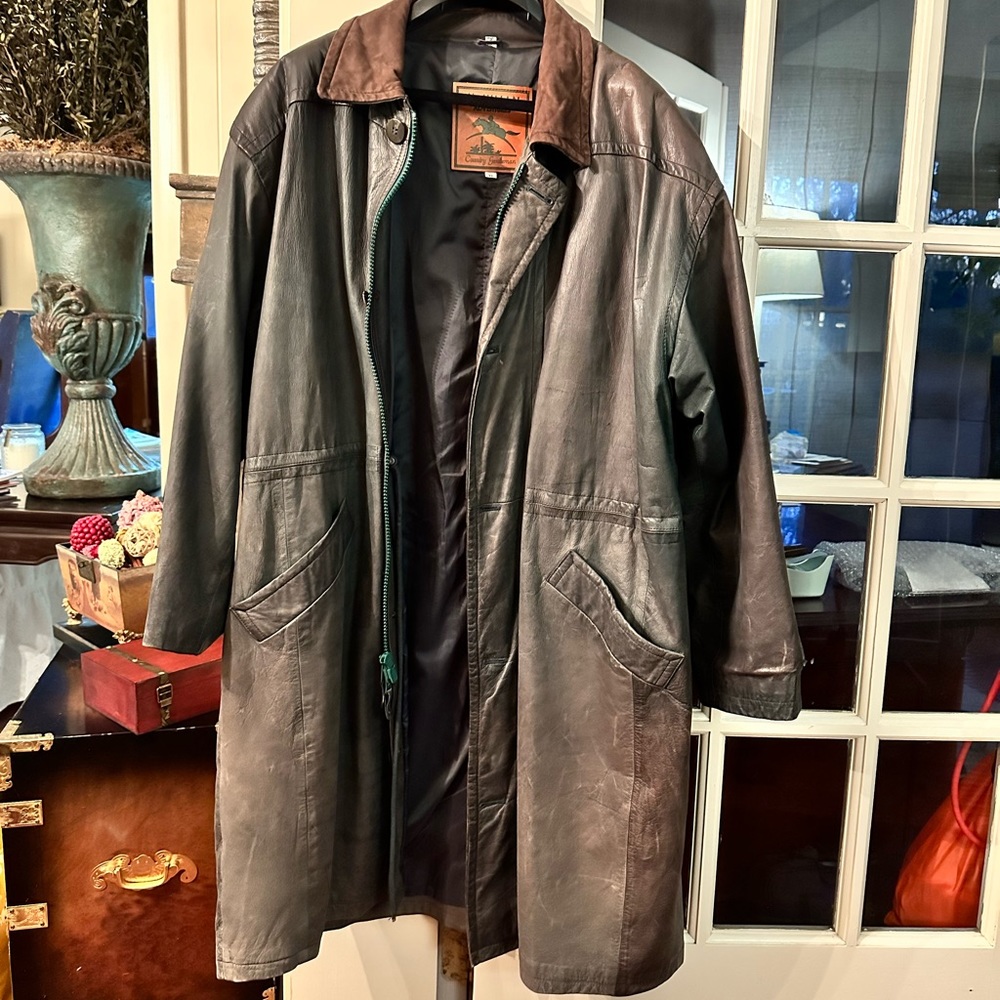 M julian adventures tench coat in olive green